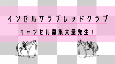 【インゼルサラブレッドクラブ】大量のキャンセル募集が発表！